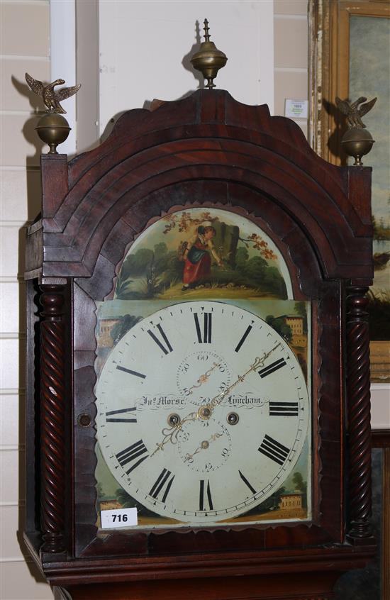 An early 19th century mahogany eight day longcase clock by Jno. Morse of Lyneham